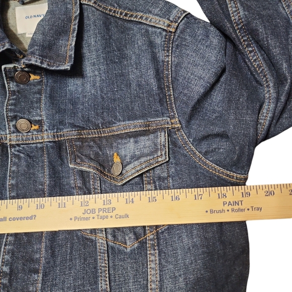 Old Navy jean jacket ḍark wash Small Mens - Picture 10 of 12